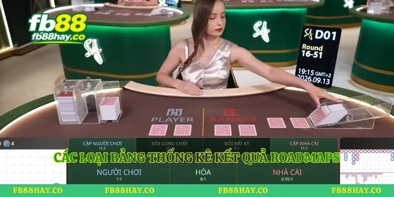 Các loại bảng thống kê kết quả Roadmaps
