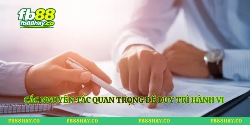 Các nguyên tắc quan trọng để duy trì hành vi có trách nhiệm
