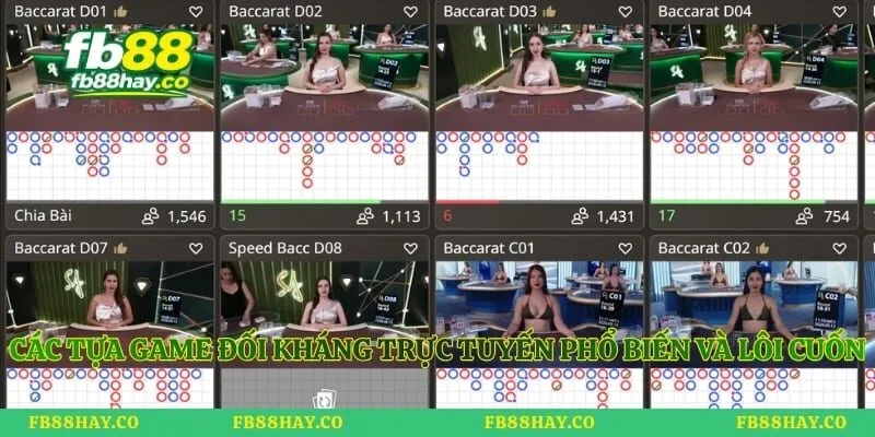 Các tựa game đối kháng trực tuyến phổ biến và lôi cuốn