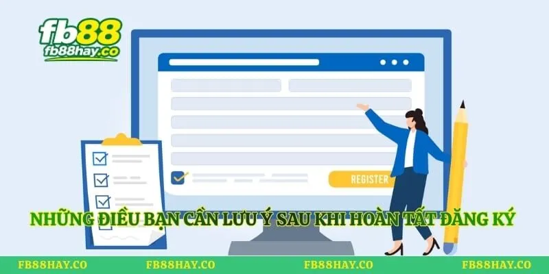 Những điều bạn cần lưu ý sau khi hoàn tất đăng ký tài khoản