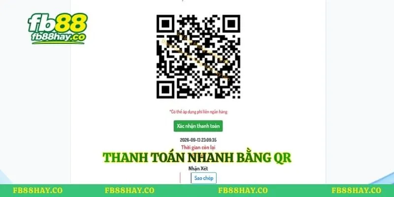 Thanh toán nhanh bằng QR